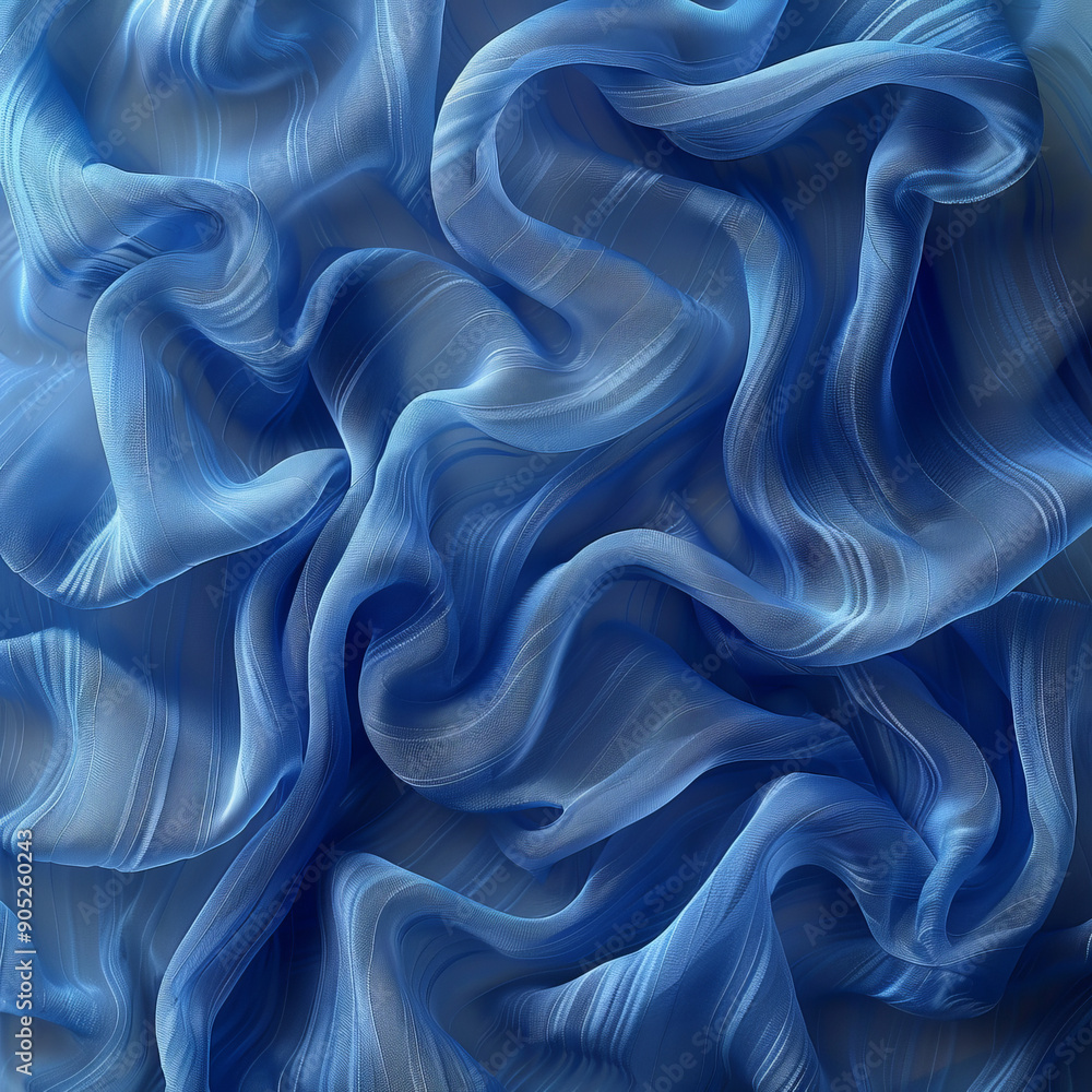 Obraz premium blue silk background