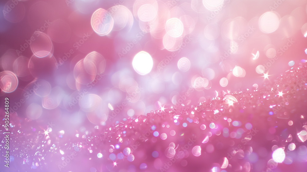 Sparkling Bokeh Lights on Ethereal Blue and Purple Background Sparkling Bokeh Lights on Ethereal Blue and Purple Background