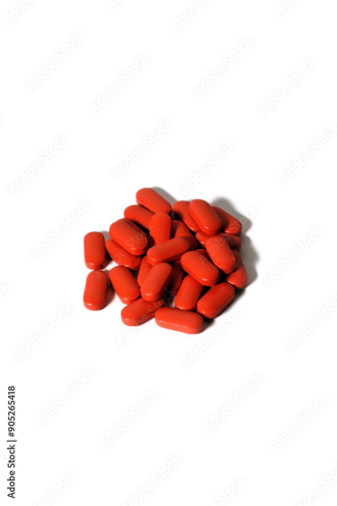 Tablets isolated on a white background Tablets isolated on a white background