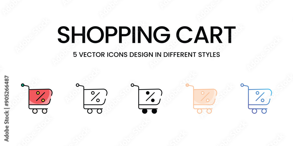 Shopping Cart icons set vector stock illustration Shopping Cart icons set vector stock illustration