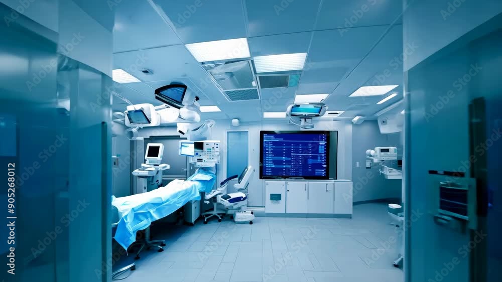 Sterile Precision: Modern Medical Clinic Hallway Sterile Precision: Modern Medical Clinic Hallway