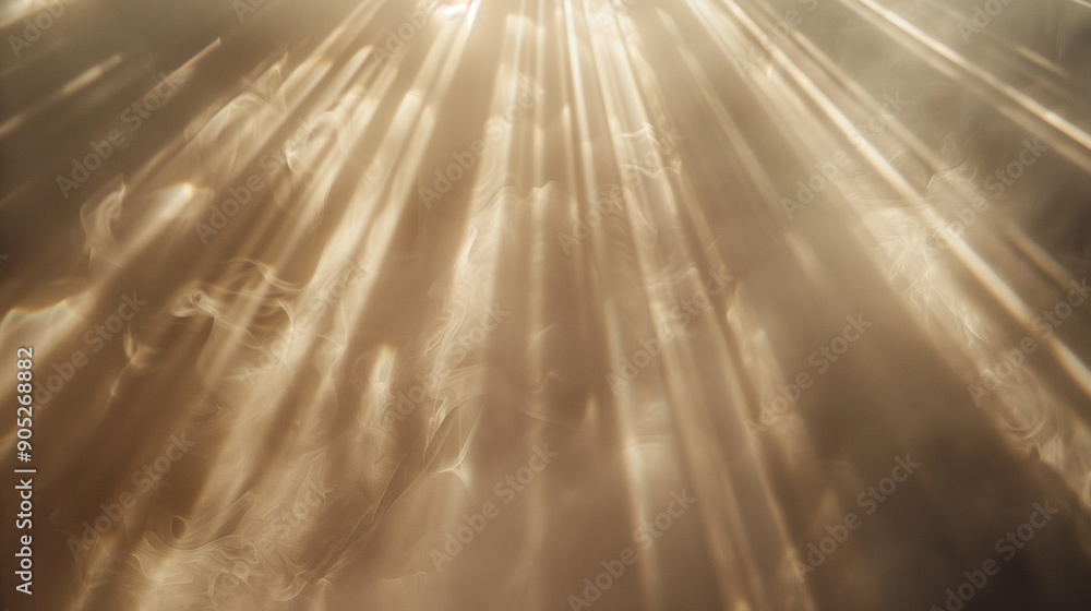 Abstract Light Rays Through Misty Atmosphere Abstract Light Rays Through Misty Atmosphere