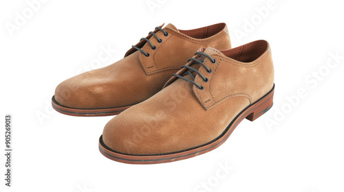 Wallpaper Mural Pair of Brown Suede Leather Oxfords Torontodigital.ca