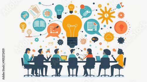 clip art , free clip art , meeting clip art , conference clip art , people around table clip art