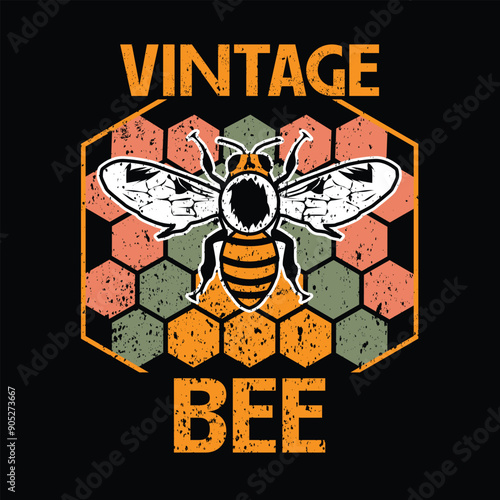Vintage Beekeeping , beekeeper, underestimate an old man t-shirt design