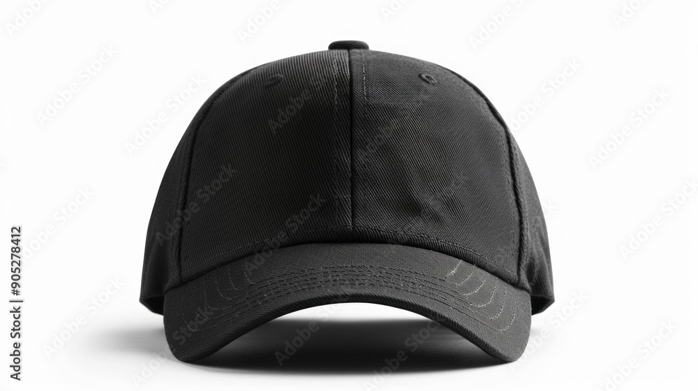 simple black cap sits against a white background, ready to be personalized with a logo, design, or message. The cap's clean lines and classic style make it a versatile choice for any occasion. simple black cap sits against a white background, ready to be personalized with a logo, design, or message. The cap's clean lines and classic style make it a versatile choice for any occasion.