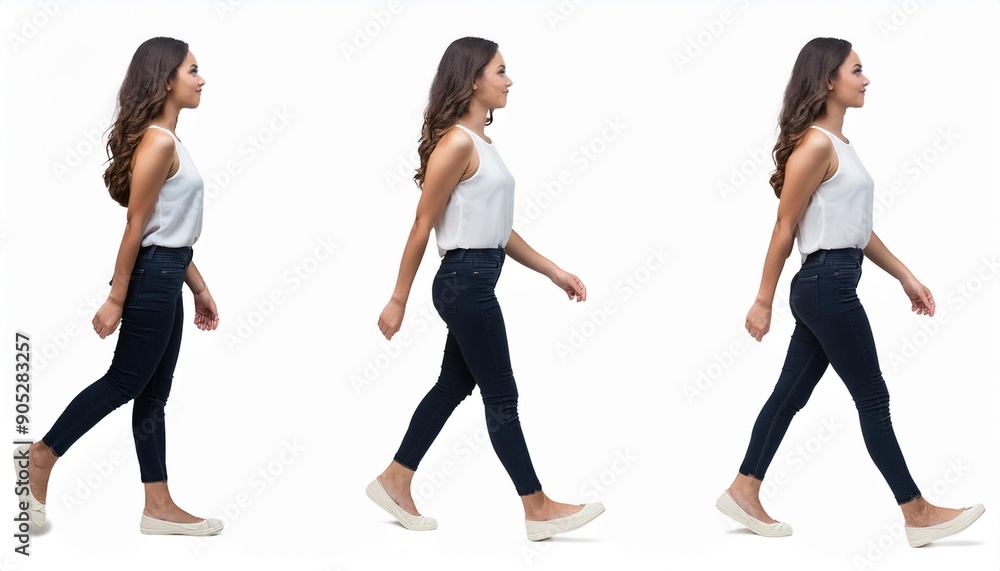 Full body photo of a Caucasian female business person walking. Full body photo PNG with transparent background precisely cut out with clipping path Full body photo of a Caucasian female business person walking. Full body photo PNG with transparent background precisely cut out with clipping path