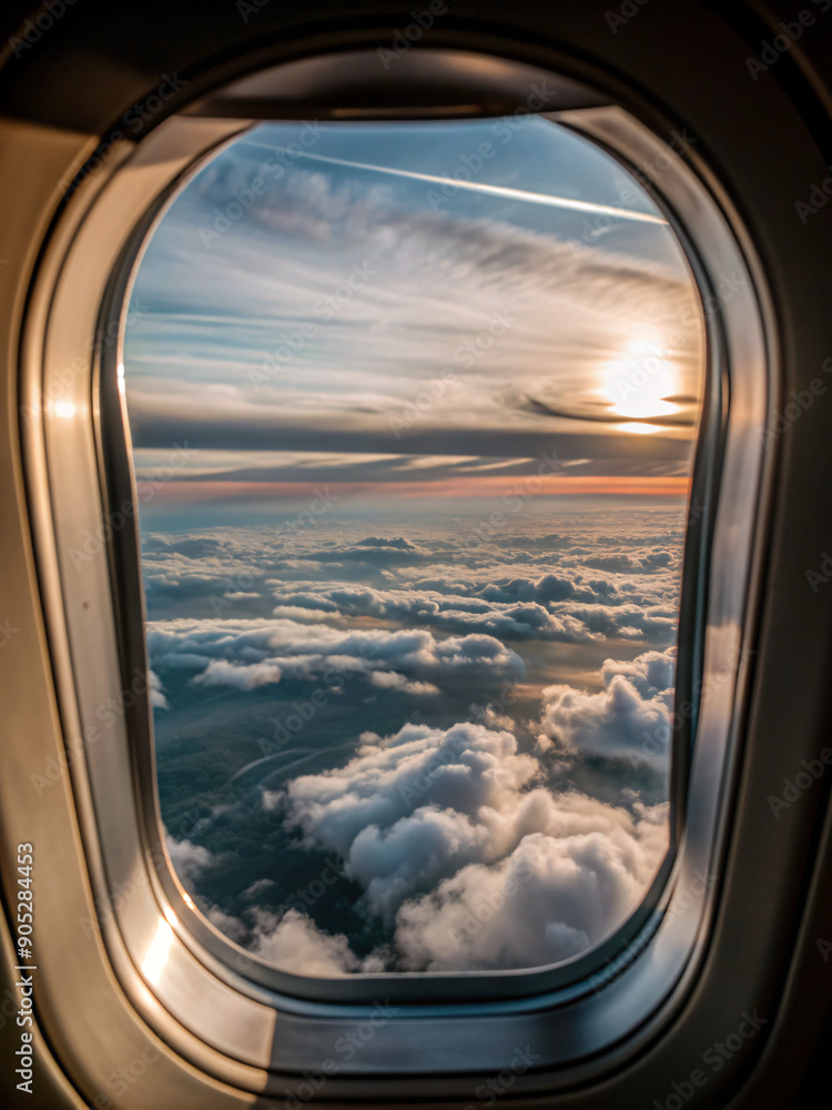 beautiful view from airplane window, travel destination panorama beautiful view from airplane window, travel destination panorama