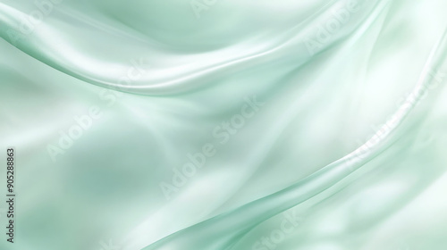 Wallpaper Mural A mint abstract background with a soft, blurred gradient. The smooth transition between different shades of mint creates a calming and tranquil effect. Torontodigital.ca