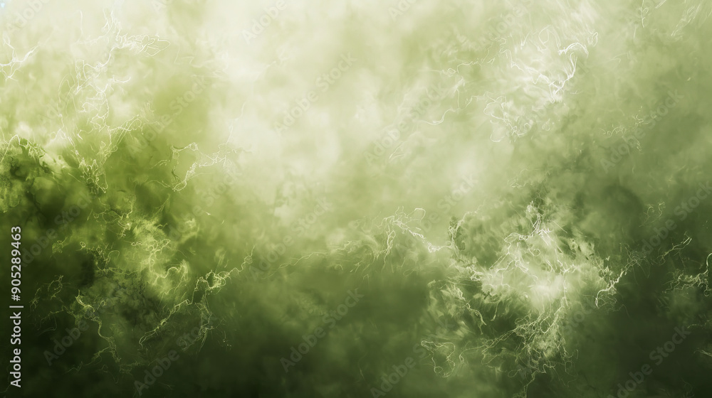 Obraz premium An olive abstract background with a soft, cloud-like texture. The fluffy, light design adds a calming and serene ambiance.