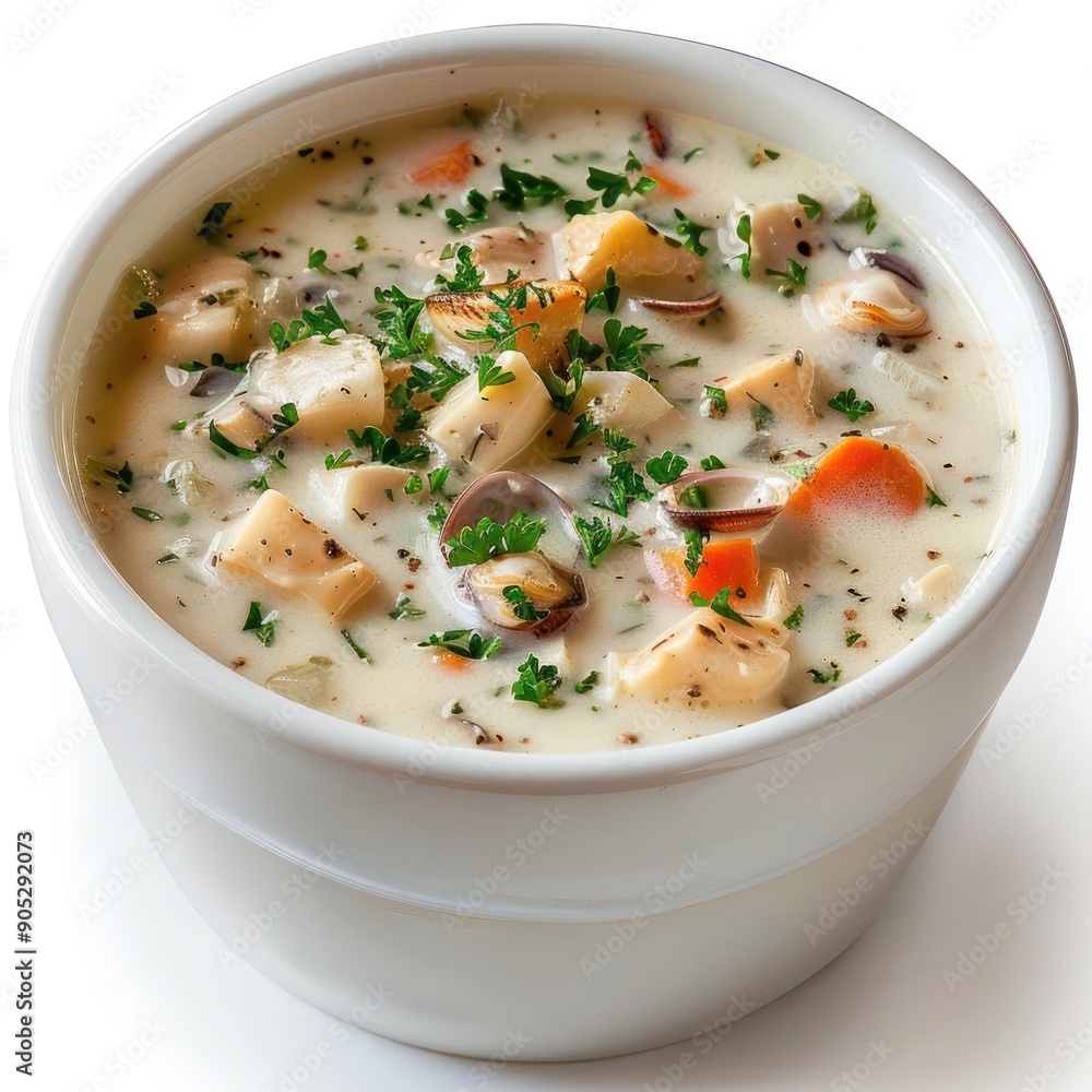 a white bowl filled with soup on top of a white table a white bowl filled with soup on top of a white table