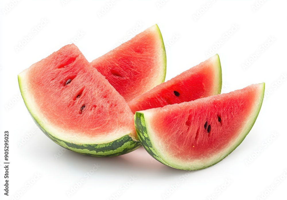 Watermelon isolated on white background with high resolution. Watermelon isolated on white background with high resolution.