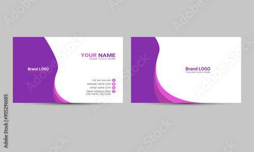 Front with Back Minimalist Business Card – Modern and Professional Design for Corporate Identity, Networking, and Personal Business Branding Card