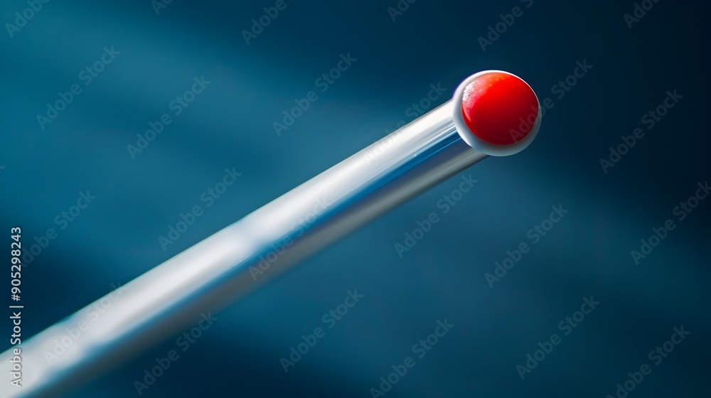 Close-up of a White Cane with Red Tip - Assistive Mobility Tool for the Blind and Visually Impaired Close-up of a White Cane with Red Tip - Assistive Mobility Tool for the Blind and Visually Impaired