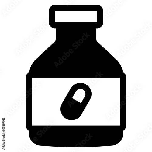 vitamin supplements bottle icon