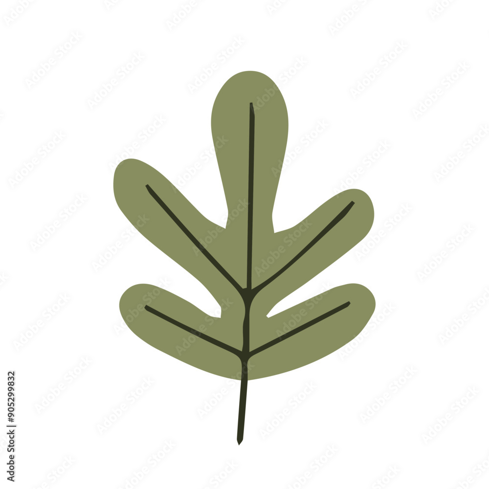 Autumn leaf isolated on white background. Simple cartoon flat style, vector illustration. Autumn leaf isolated on white background. Simple cartoon flat style, vector illustration.