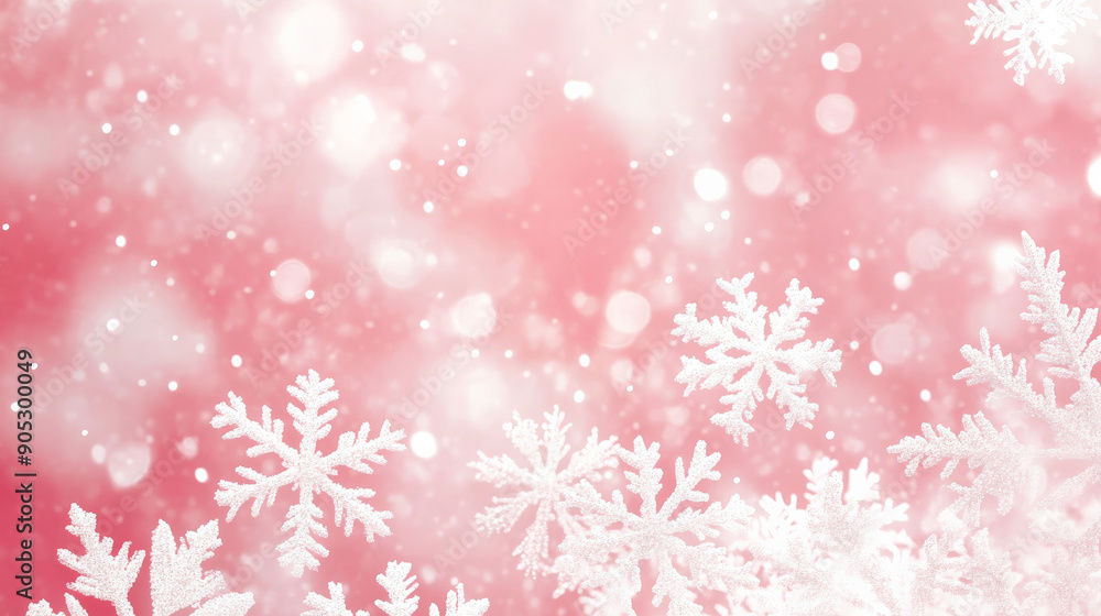 Snow-covered pink background with gentle white snowflakes, creating a sweet Christmas winter design. The pink hue adds a soft, festive charm. Snow-covered pink background with gentle white snowflakes, creating a sweet Christmas winter design. The pink hue adds a soft, festive charm.