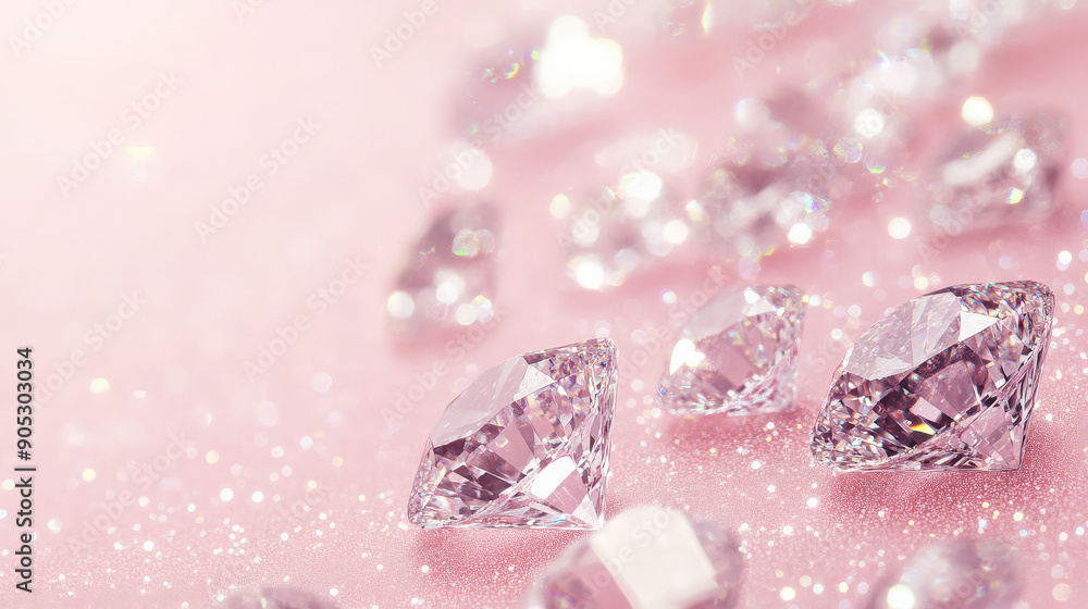 A diamond background with a shimmering texture of crushed diamonds on a soft pink background. The gentle sparkle and pastel hue create a delicate and elegant atmosphere. A diamond background with a shimmering texture of crushed diamonds on a soft pink background. The gentle sparkle and pastel hue create a delicate and elegant atmosphere.