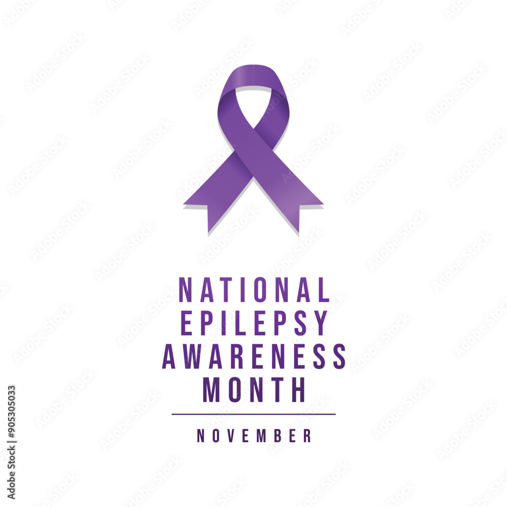 National Epilepsy Awareness Month vector design template good for celebration usage. National Epilepsy Awareness Month design. Purple ribbon design. flat design. eps 10. National Epilepsy Awareness Month vector design template good for celebration usage. National Epilepsy Awareness Month design. Purple ribbon design. flat design. eps 10.