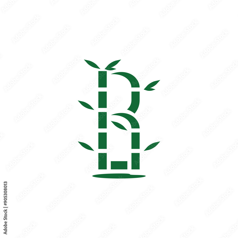 Illustration of bamboo font, initial, letter, and alphabet for design, logo, business, and more Illustration of bamboo font, initial, letter, and alphabet for design, logo, business, and more