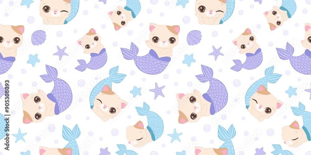 Cute baby animals seamless pattern Cute baby animals seamless pattern