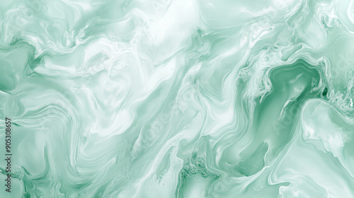 A mint abstract background with a fine, marble texture. The subtle veins and swirls create a luxurious and timeless look.