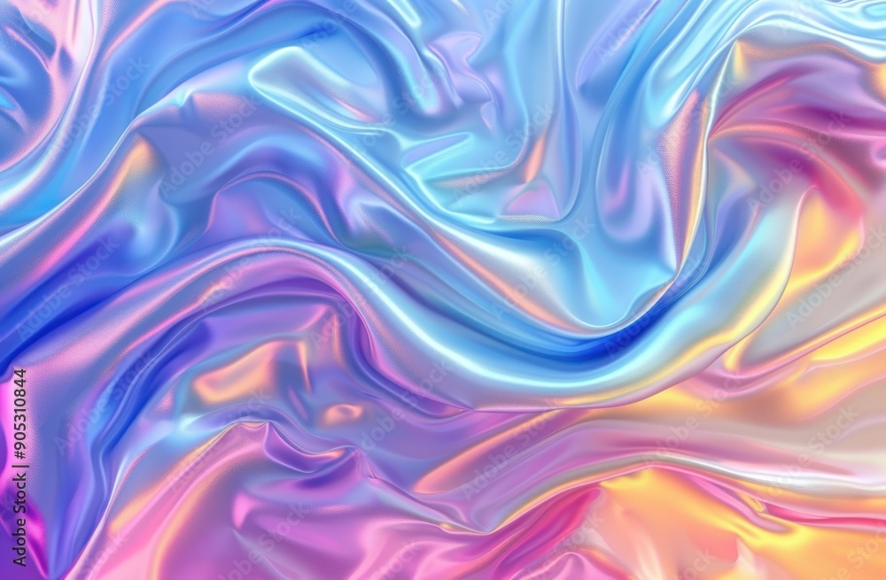 Obraz premium Abstract Holographic Fabric