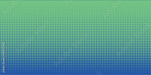 Grunge halftone gradient background. Faded grit noise texture. Retro pixelated backdrop. Anime or manga style comic overlay. Vector graphic design textured template
