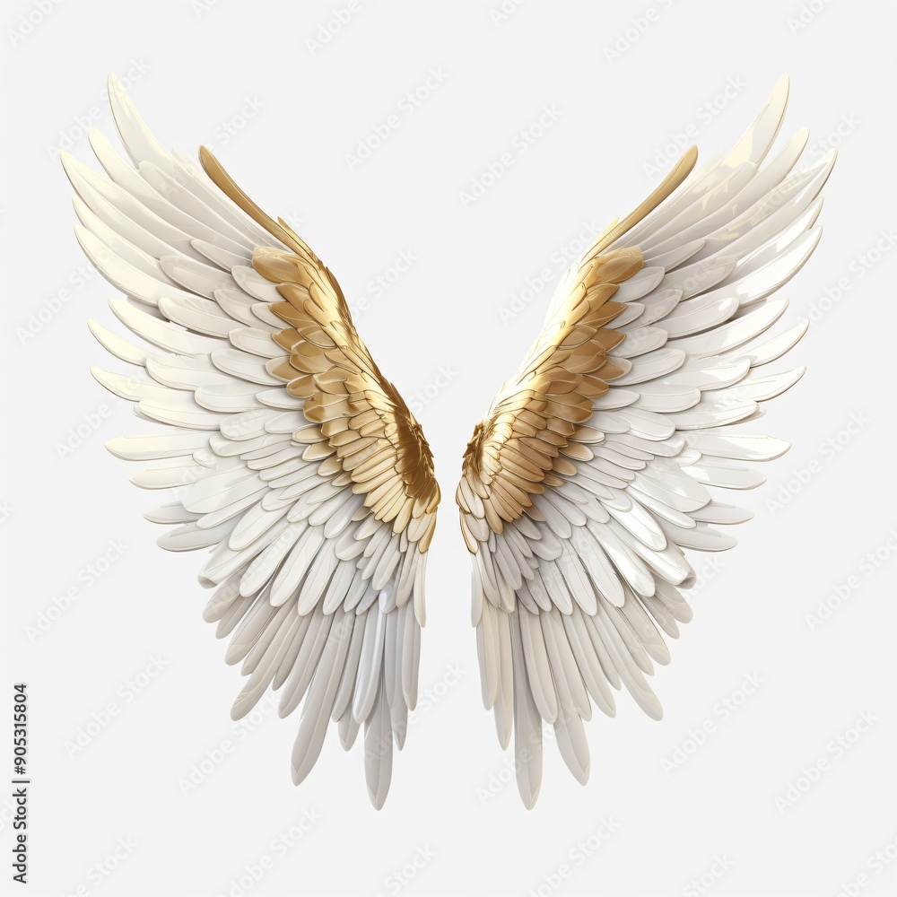 white angel wings on white background white angel wings on white background