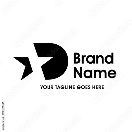 Simple and Memorable Initial D Star Logo Free Download Simple and Memorable Initial D Star Logo - GFXLoad