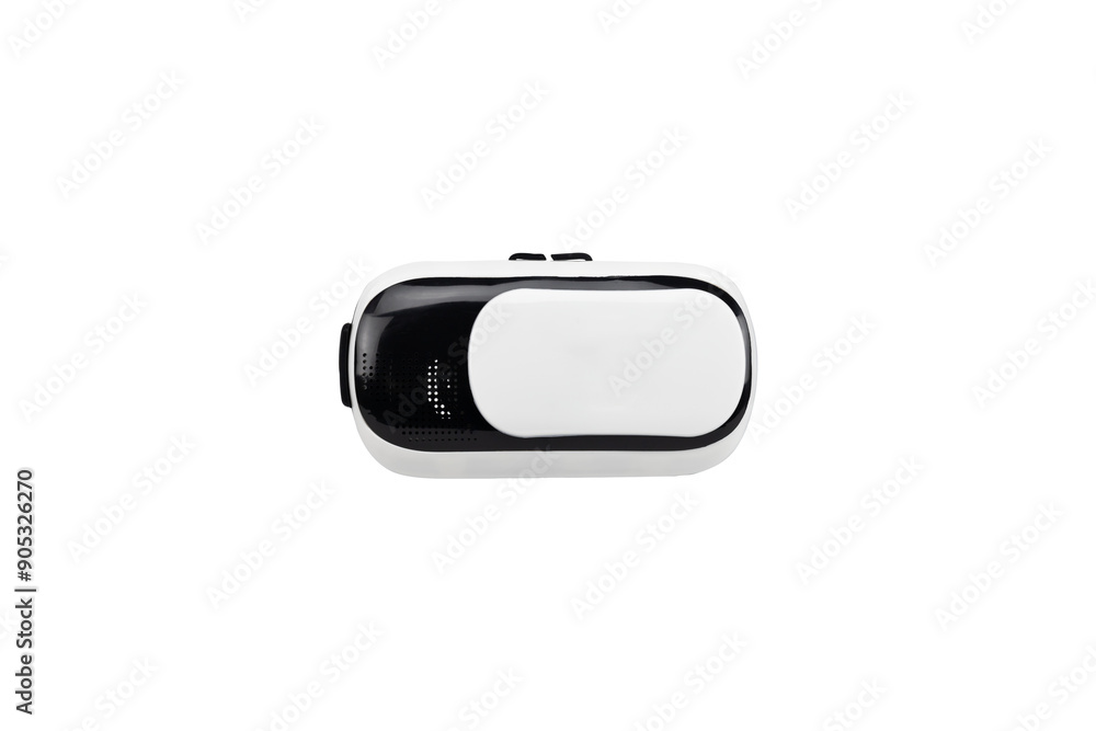Front view of VR Box / Virtual Reality glasses isolated on white background with clipping path. Front view of VR Box / Virtual Reality glasses isolated on white background with clipping path.