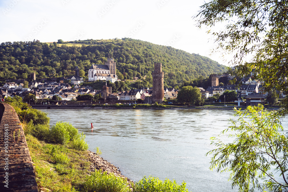 Oberwesel, Martinskirche, Ochsenturm, Juli 2024