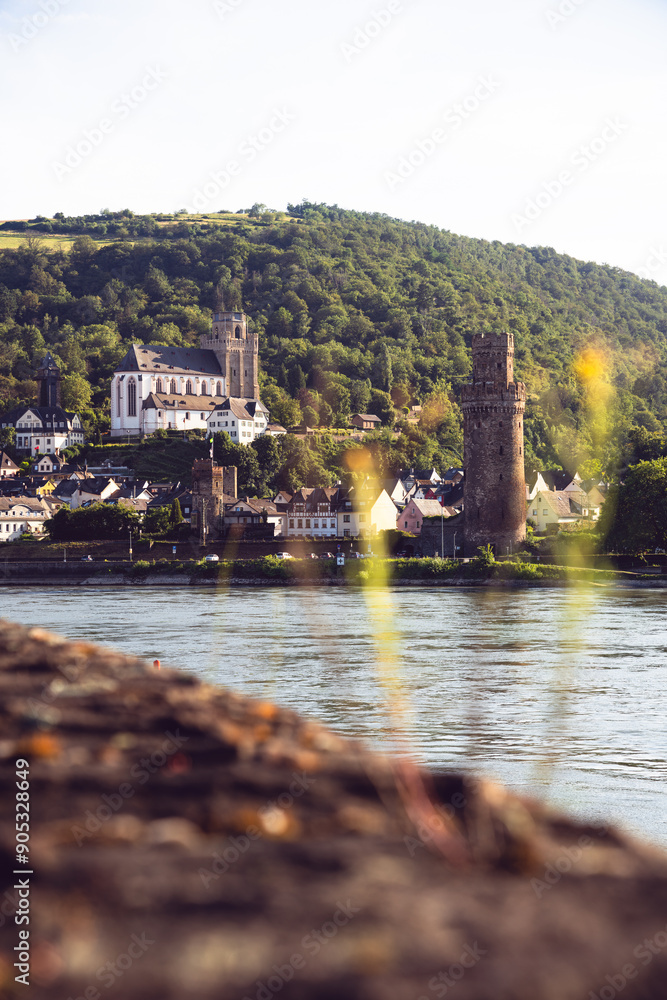 Oberwesel, Martinskirche, Ochsenturm, Juli 2024
