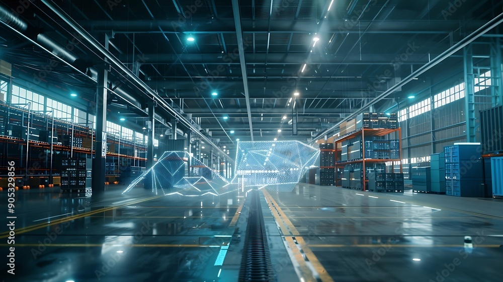 Logistics warehouse and communication network : Generative AI Logistics warehouse and communication network : Generative AI