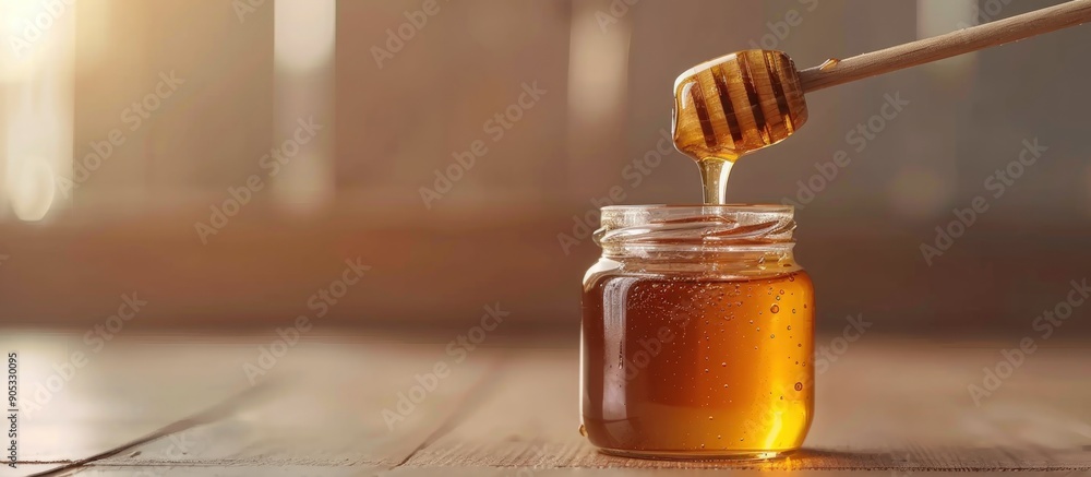Golden Honey Dripping from a Dipper Golden Honey Dripping from a Dipper