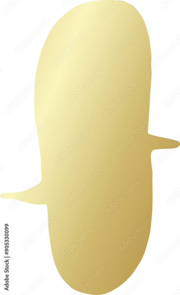 Golden speech bubbles set Golden speech bubbles set