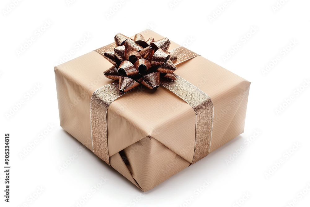 Obraz premium Christmas present isolated on white background