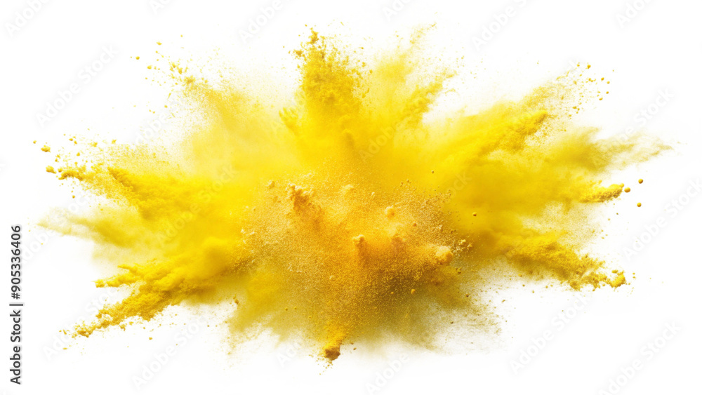 yellow explosion blast splash on transparent background yellow explosion blast splash on transparent background