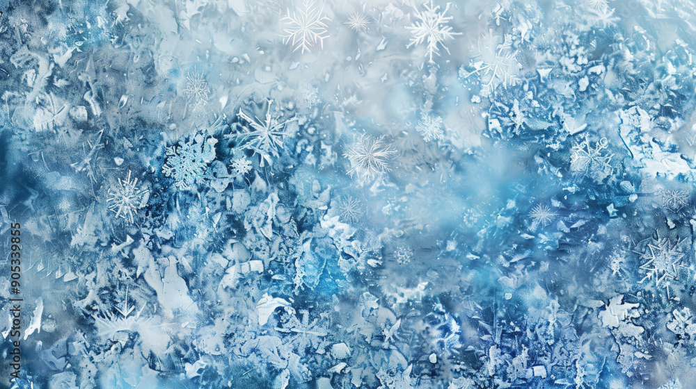 A snowy abstract background with a crystalline pattern, highlighting the intricate details of snowflakes and frost. The shimmering design adds a touch of winter elegance. A snowy abstract background with a crystalline pattern, highlighting the intricate details of snowflakes and frost. The shimmering design adds a touch of winter elegance.