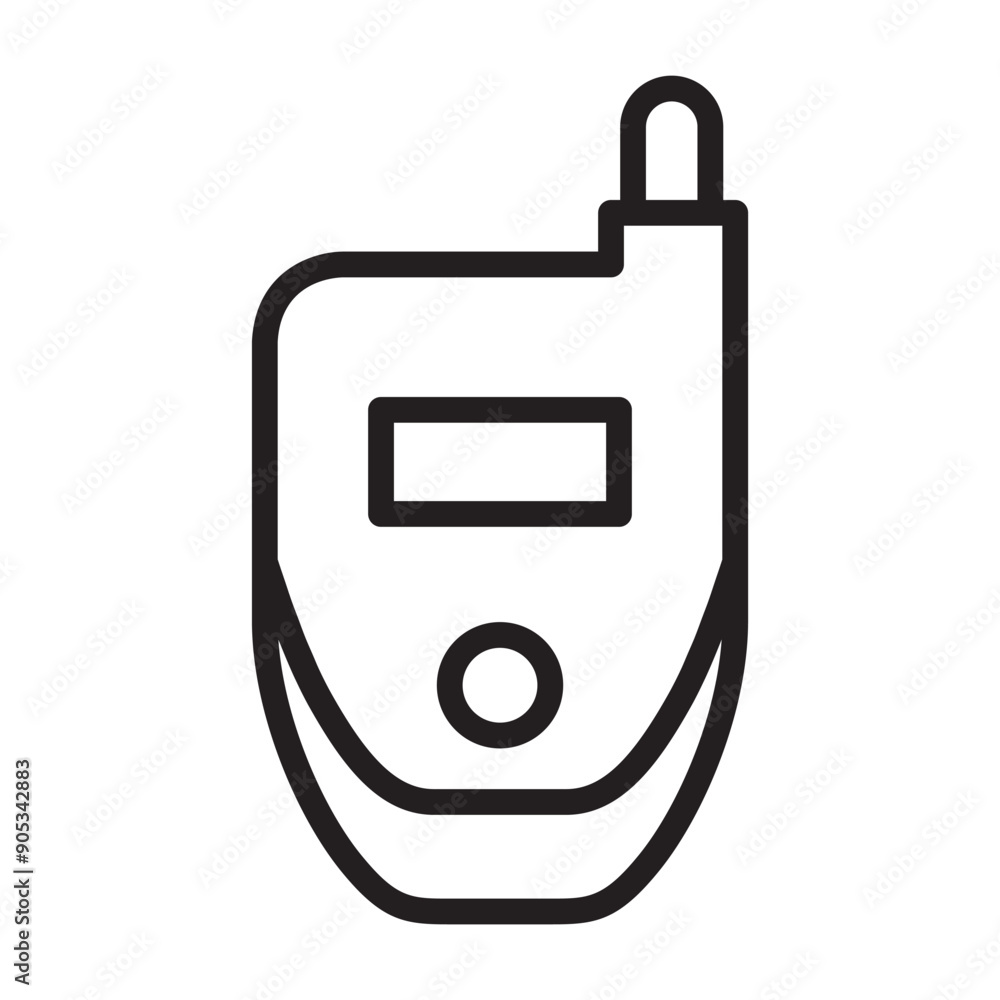 mobile phone icon in thin line style vector illustration graphic design mobile phone icon in thin line style vector illustration graphic design
