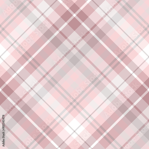 Seamless pattern in unique gray and pink colors for plaid, fabric, textile, clothes, tablecloth and other things. Vector image. 2