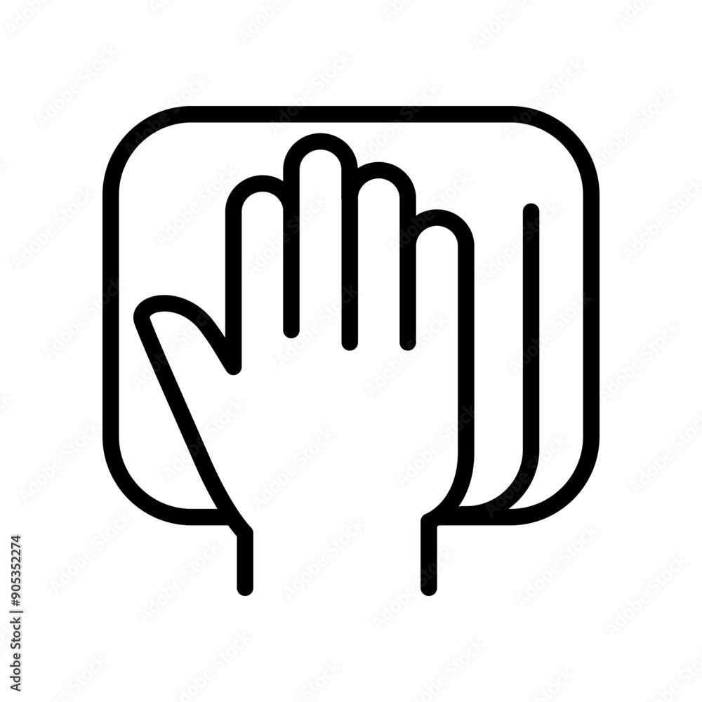 wipe icon in thin line style vector illustration graphic design wipe icon in thin line style vector illustration graphic design