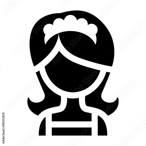 Housekeeper icon vector illustration graphic design