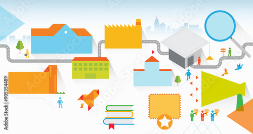 Career path through educations, business and industry