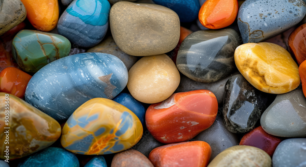 Shiny glossy colourful stones Shiny glossy colourful stones