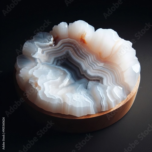 31 6 White Onyx a type of onyx with a milky white color known fo photo