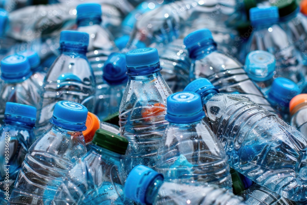 Big pile of used empty plastic bottles Big pile of used empty plastic bottles