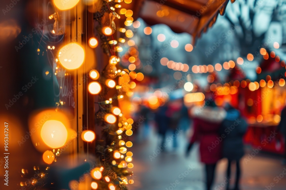 Christmas background - Defocused bokeh Christmas Fair lights on christmas market Christmas background - Defocused bokeh Christmas Fair lights on christmas market