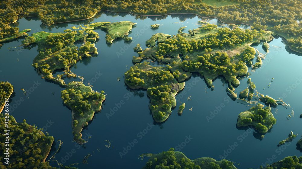 Fototapeta premium CSR concept and business planting, Sustainability of business 