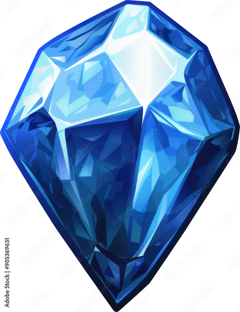 Sparkling blue gem Sparkling blue gem
